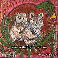 Thumbnail for Quokka ORIGINAL PAINTING by Mirree Contemporary Aboriginal Art