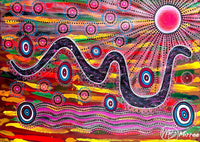 Thumbnail for 'Rainbow Serpent' ORIGINAL PAINTING by Mirree Contemporary Aboriginal Art