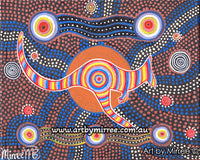 Thumbnail for Movement of the Red Kangaroo Contempoary Aboriginal Art Original Painting by Mirree