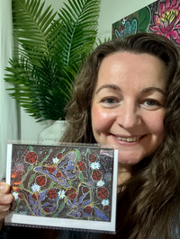 Thumbnail for Gift Pack of 10 Gift Cards - Flower Medicine A6 Gift Cards with story on back, blank inside #2