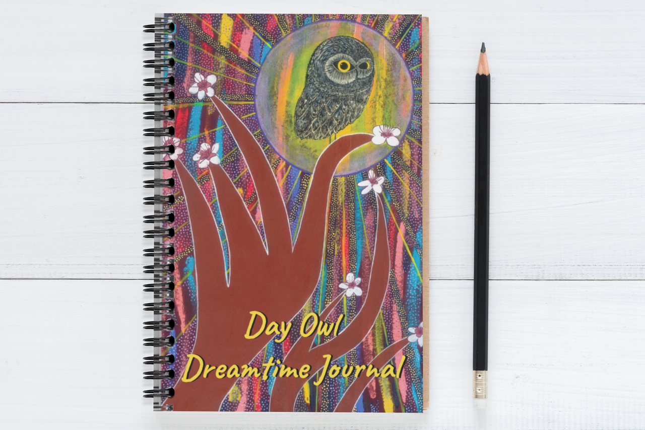 Dreamtime Day Owl JOURNAL