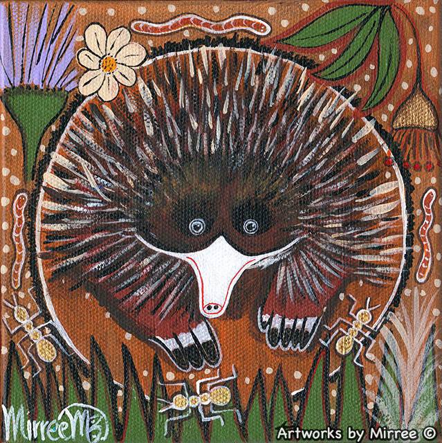 ECHINDA Framed Canvas Print by Mirree Contemporary Aboriginal Art