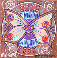 Thumbnail for 'Ancestral Butterfly with Heart' Original Painting by Mirree Contemporary Dreamtime Animal Dreaming