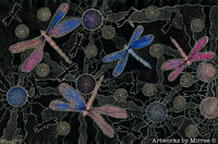 Thumbnail for Revised Limited Edition Ancestral Dragonfly Painting Girlcee Print by Mirree Contemporary Aboriginal Art