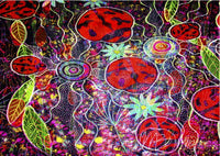 Thumbnail for Limited Edition Ancestral Lady Beetles Painting Girlcee Print by Mirree Contemporary Aboriginal Art