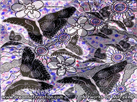 Thumbnail for 'Ancestral Butterfly' A3 Girlcee Print by Mirree Contemporary Aboriginal Art