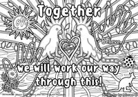 Thumbnail for 'Believe' Colouring Single PDF Page COLOURING PAGE' by Mirree Contemporary Dreamtime Series
