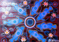 Thumbnail for Barramundi Animal Dreaming Giclee Aboriginal Art Print by Mirree