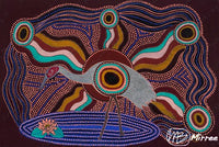 Thumbnail for Brolga Dreaming Giclee Aboriginal Art Print by Mirree
