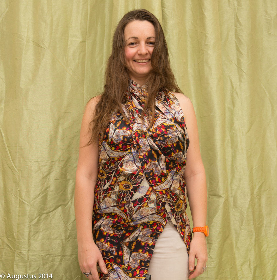 Ancestral Butterfly Silk Scarf