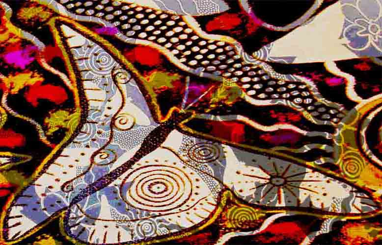 Ancestral Butterfly Silk Scarf