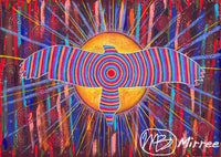 Thumbnail for Eagle Spirit Dreaming Aboriginal Art A6 Greeting Card Single by Mirree