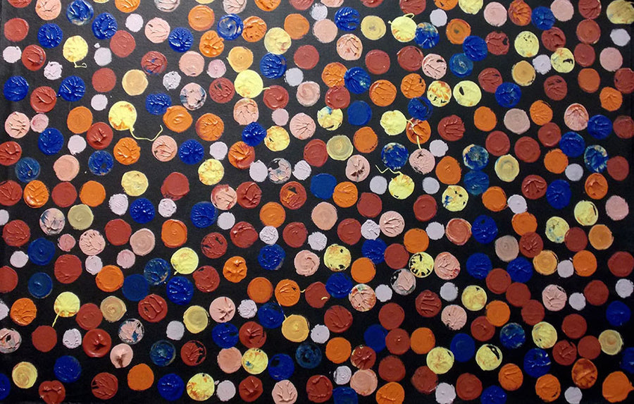 Colored Life Contemporary Aboriginal Art Original Painting by Mirree