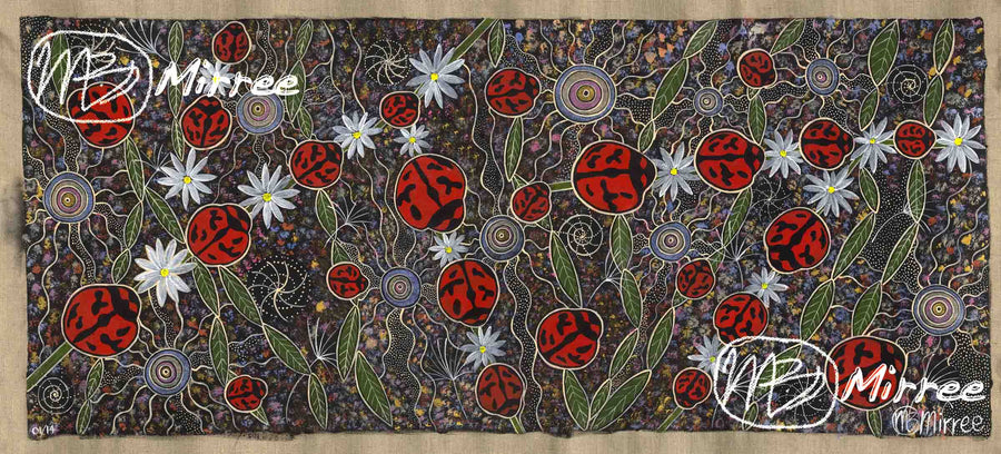 'Ancestral LADY BEETLES' ORIGINAL PAINTING by Mirree Contemporary Aboriginal Art