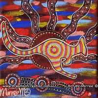 Thumbnail for Movement of the Red Kangaroo Contemporary Aboriginal Art Original Painting by Mirree