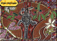 Thumbnail for Goanna Aboriginal Art A6 Story PostCard Single by Mirree
