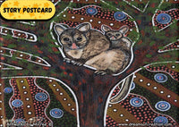 Thumbnail for Possum and Baby Aboriginal Art A6 Story PostCard Single by Mirree