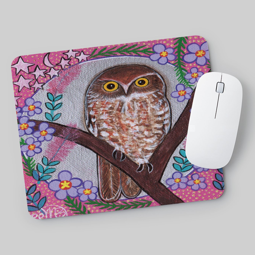 Dreamtime Boo Book Owl MOUSE PAD