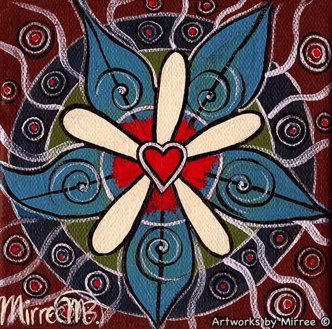 'Universal Love' Original Painting by Mirree Contemporary Dreamtime Animal Dreaming