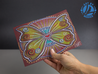 Thumbnail for Rebirth Butterfly Aboriginal Art by Mirree A6 PostCard Single