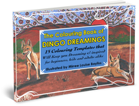Thumbnail for The Australian Desert Dingo COLOURING BOOK by Mirree Contemporary Dreamtime Animal Series